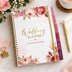 Elegant Floral Wedding Planner – Complete Wedding Planning Organizer